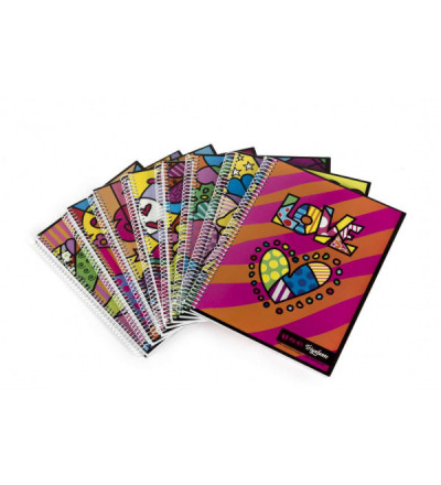 CUADERNO TRIUNFANTE 21X27 ESPIRAL 100 HOJAS RAYADO POP