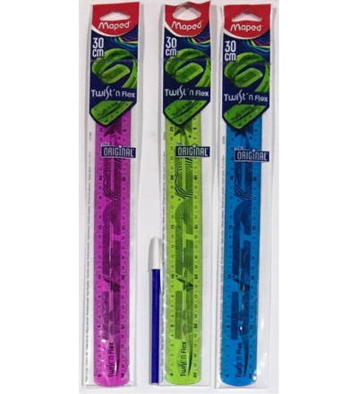 REGLA 30 CM MAPED TWIST´N FLEX