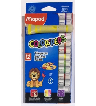 TEMPERA MAPED POR 12 U SURTIDA