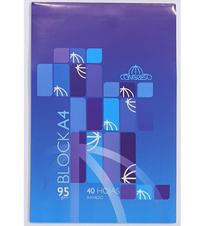 BLOCK CONGRESO A4 40 HOJAS RAYADO