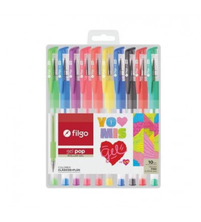 GEL POP FILGO GLITTER X 10 UNIDADES