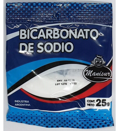 BICARBONATO DE SODIO MANISUR 25 GR