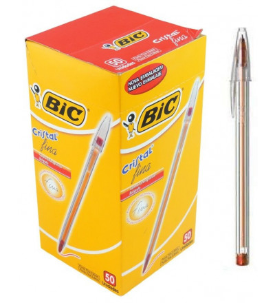 BIC FINA ROJA X 50 UNIDADES
