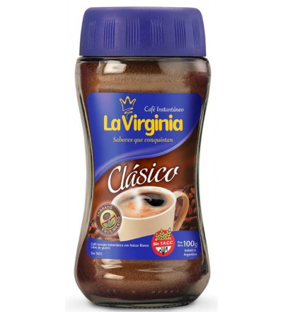 CAFE INSTANTANEO LA VIRGINIA CLASICO 100GR /