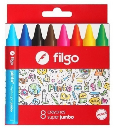 CRAYON FILGO SUPER JUMBO X 8