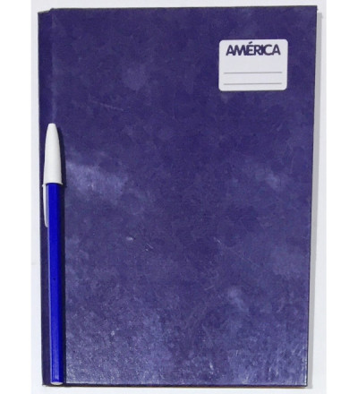 CUADERNO AMERICA TAPA DURA 82H RAYADO AZUL