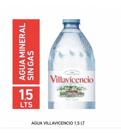 AGUA VILLAVICENCIO 1,5 LT