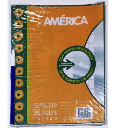 REPUESTO AMERICA 96 HOJAS RAYA