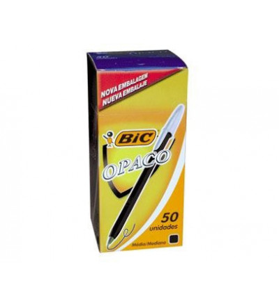 BOLIGRAFO BIC OPACO X 50 U NEGRO