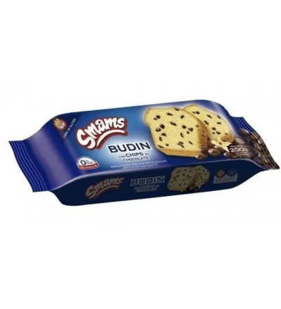 BUDIN CON CHIPS DE CHOCOLATE SMAMS 250 GR