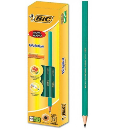 LAPIZ GRAFITO BIC EVOLUTION HB X 12 UNIDADES