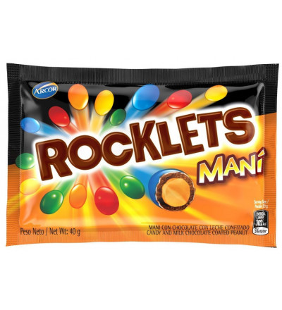 ROCKLETS MANI CON CHOCOLATE X 16 UNIDADES