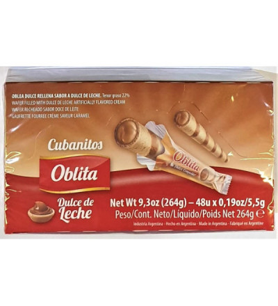 CUBANITO OBLITA X 48 DULCE DE LECHE