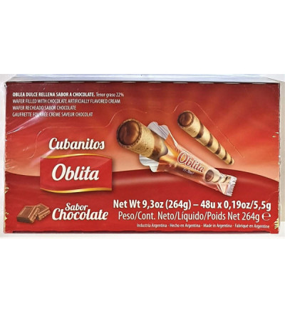 CUBANITO OBLITA X 48 CHOCOLATE