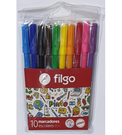 MARCADOR ESCOLAR FILGO X 10 CM2210
