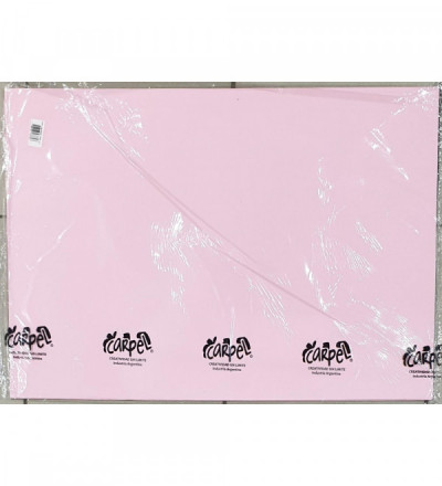 CARTULINA X 10 UNIDADES PASTEL ROSA