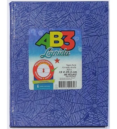 Cuadriculado Laprida Ab3 98H Rayado Azul