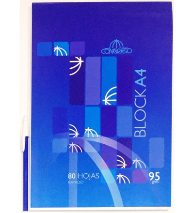 BLOCK CONGRESO A4 80 HOJAS RAYA