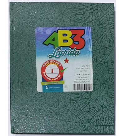 CUADERNO LAPRIDA  AB3 98H CUADRICULADO VERDE