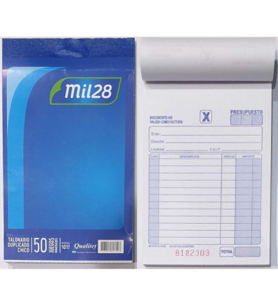 TALONARIO MIL28 CHICO