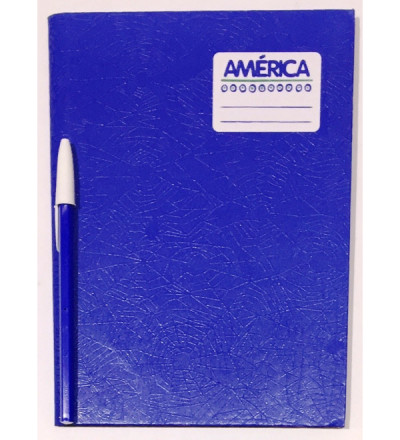 CUADERNO AMERICA TAPA DURA 82 H CUADRICULADO AZUL
