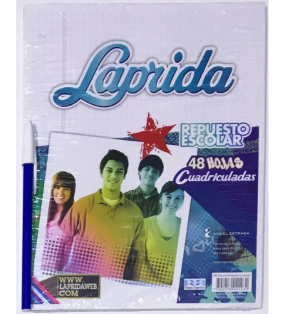 REPUESTO LAPRIDA 48 HOJAS CUADRO