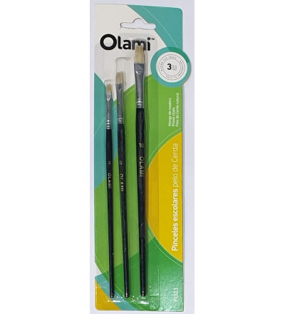 PINCEL OLAMI X 3 UNIDADES BLISTER