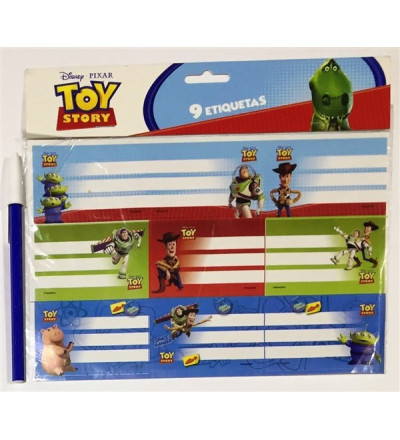 ROTULOS X 9 UNIDADES PRINCESS TOY STORY