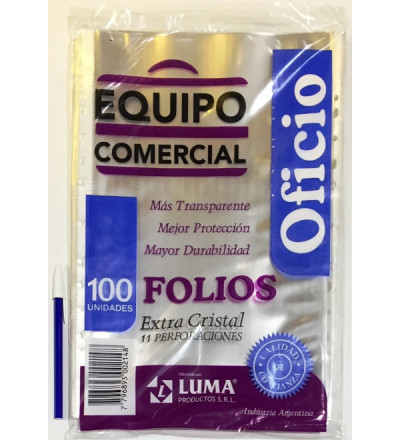 FOLIO EQUIPO COM OFI X 100