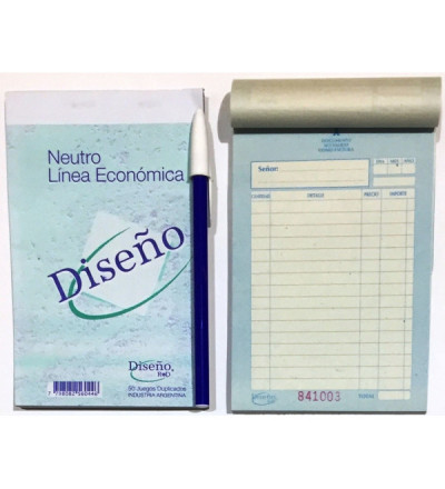 TALONARIO DISENO CHICO