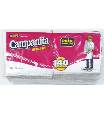 SERVILLETA CAMPANITA X 140 U.