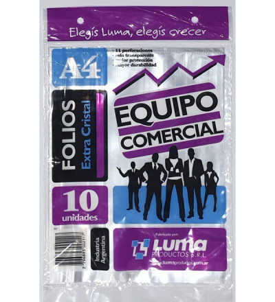FOLIO EQUIPO COM A4 X 10U