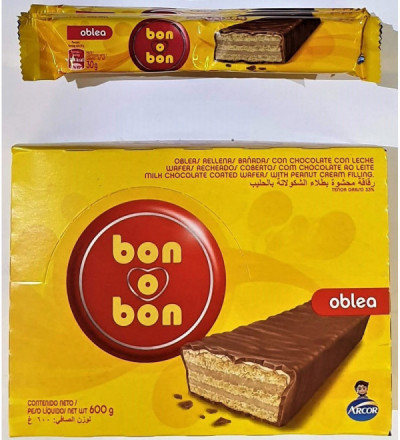 BON O BON OBLEA X 20 U.LECHE/