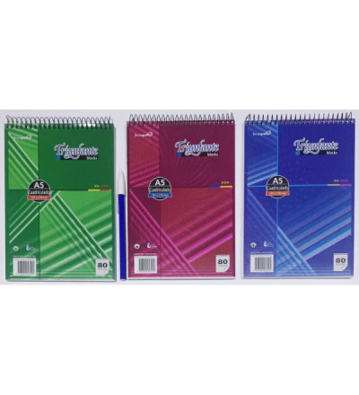 Block Triunfante A5 80 Hojas Cuadriculado /