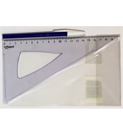 ESCUADRA CRISTAL 60/21 CM