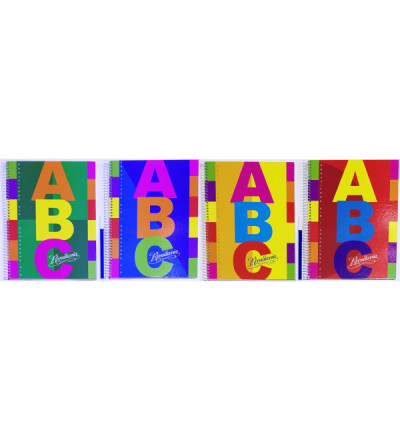 CUADERNO RIVADAVIA ABC CON ESPIRAL 100 HOJAS CUADRICULADO