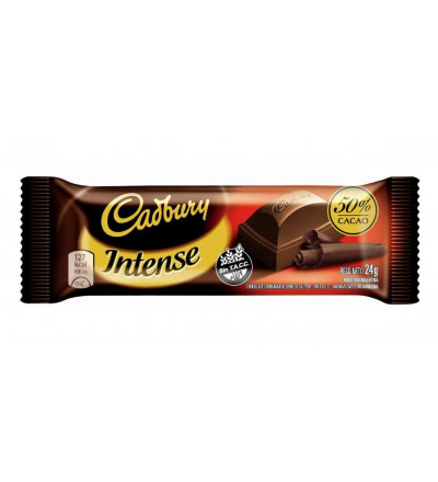 CHOCOLATE CADBURY INTENSE X 12 UNIDADES X 24 GR