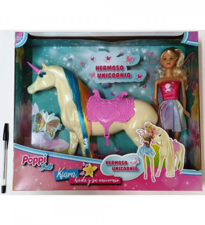MUÑECA KIARA C/UNICORNIO B145