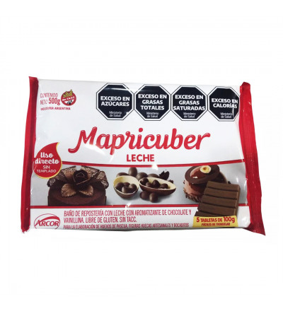 CHOCOLATE MAPRICUBER 500 GR NEGRO