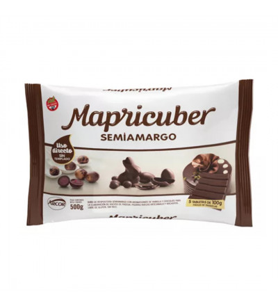CHOCOLATE MAPRICUBER 500 GR SEMIAMARGO