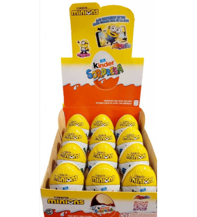 KINDER HUEVO X 12 MINIONS