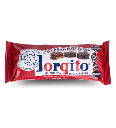ALFAJORCITO JORGITO NEGRO X 6 UNIDADES