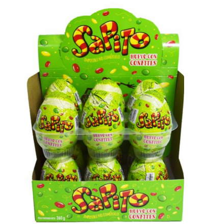 HUEVO DE CHOCOLATE SAPITO X 12 UNIDADES
