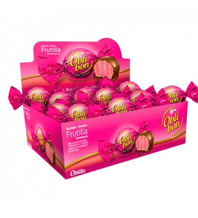BOMBON OBLIBON FRUTILLA X 30 UNIDADES