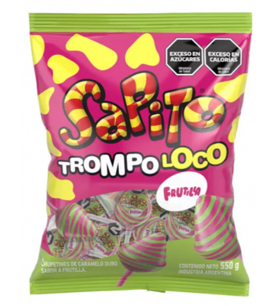 CHUPETIN SAPITO TROMPO LOCO X 50 UNIDADES