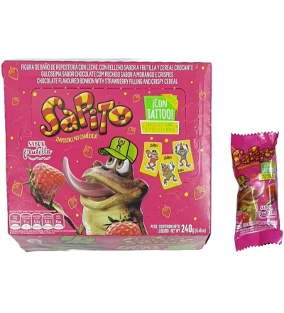 CHOCOLATE SAPITO FRUTILLA X 24 UNIDADES