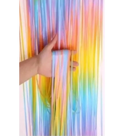 CORTINA PARA DECORAR PASTEL MULTICOLOR