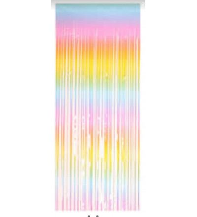 CORTINA PARA DECORAR PASTEL MULTICOLOR