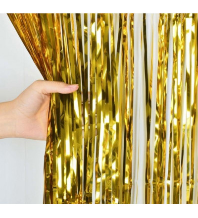 CORTINA PARA DECORAR DORADO