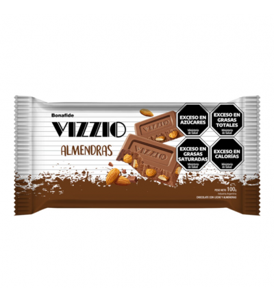 CHOCOLATE VIZZIO ALMENDRA 100 GR